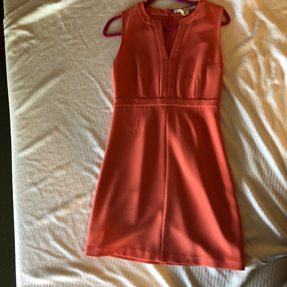 Coral sheath dress Diane Von Furstenburg